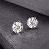 image:imageRossSimons 300 ct tw Moissanite Stud Earrings in Sterling Silver