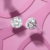 image:imageRossSimons 300 ct tw Moissanite Stud Earrings in Sterling Silver