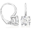 image:imageRossSimons 320 ct tw Moissanite Earrings in Sterling Silver