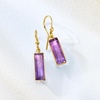 image:imageRossSimons 360 ct tw Amethyst Drop Earrings in 18kt Gold Over Sterling