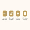 image:imageRossSimons 3mm 10kt Yellow Gold Paper Clip Link Choker Necklace 13 inches