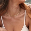 image:imageRossSimons 3mm 10kt Yellow Gold Paper Clip Link Choker Necklace 13 inches