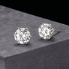 image:imageRossSimons 400 ct tw Moissanite Stud Earrings in Sterling Silver