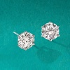 image:imageRossSimons 400 ct tw Moissanite Stud Earrings in Sterling Silver
