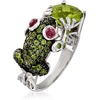 image:imageRossSimons 460 ct tw MultiGemstone Frog Ring in Sterling SilverDiopside