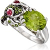 image:imageRossSimons 460 ct tw MultiGemstone Frog Ring in Sterling SilverDiopside