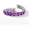 image:imageRossSimons 5000 ct tw Amethyst Tennis Bracelet in Sterling SilverAmethyst