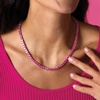 image:imageRossSimons 5000 ct tw Pink Topaz Tennis Necklace in Sterling SilverTopaz