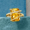 image:imageRossSimons 550 Carat Citrine and 15 ct tw Diamond Ring in 14kt Yellow GoldCitrine