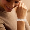 image:imageRossSimons 56mm Cultured Pearl 3Strand Bracelet With Sterling Silver725 Inches