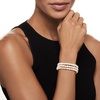image:imageRossSimons 56mm Cultured Pearl 3Strand Bracelet With Sterling Silver825 Inches