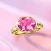 image:imageRossSimons 630 Carat Pink Topaz Ring in 18kt Gold Over SterlingTopaz