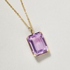 image:imageRossSimons 750 Carat Amethyst Pendant Necklace in 10kt Yellow Gold 16 inches