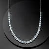 image:imageRossSimons 880 ct tw Graduated Aquamarine Necklace in Sterling SilverAquamarine