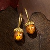 image:imageRossSimons Amber Acorn Drop Earrings in 18kt Gold Over Sterling