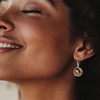 image:imageRossSimons Amber Owl and Crescent Moon Drop Earrings in Sterling Silver