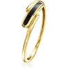 image:imageRossSimons Black Enamel Bypass Ring in 10kt Yellow GoldNo Gemstone