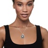 image:imageRossSimons Black Onyx and 71 ct tw White Topaz Paw Print Pendant Necklace in Sterling SilverOnyx