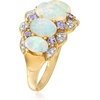 image:imageRossSimons Ethiopian Opal and 45 ct tw Tanzanite Ring With Diamonds in 14kt Yellow GoldOpal