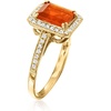 image:imageRossSimons Fire Opal and 21 ct tw Diamond Ring in 14kt Yellow GoldOpal