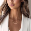 image:imageRossSimons Italian 10kt Yellow Gold Bar Necklace180 Inches