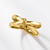 image:imageRossSimons Italian 10kt Yellow Gold Crisscross RingNo Gemstone