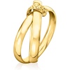 image:imageRossSimons Italian 10kt Yellow Gold Crisscross RingNo Gemstone