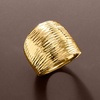 image:imageRossSimons Italian 10kt Yellow Gold DiamondCut Dome RingNo Gemstone