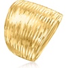 image:imageRossSimons Italian 10kt Yellow Gold DiamondCut Dome RingNo Gemstone
