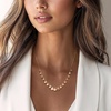 image:imageRossSimons Italian 10kt Yellow Gold Graduated Disc Drop Necklace180 Inches