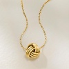 image:imageRossSimons Italian 10kt Yellow Gold Love Knot Necklace180 Inches