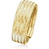 image:imageRossSimons Italian 10kt Yellow Gold Mesh Stretch RingNo Gemstone