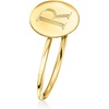 image:imageRossSimons Italian 10kt Yellow Gold Personalized Disc Ring01 Inches