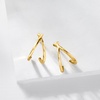 image:imageRossSimons Italian 10kt Yellow Gold Split CHoop Earrings