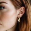 image:imageRossSimons Italian 10kt Yellow Gold Twisted Hoop Earrings