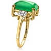 image:imageRossSimons Jade Ring With Diamonds in 10kt Yellow GoldJade