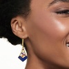 image:imageRossSimons Lapis and 350 ct tw MultiGemstone Drop Earrings in 18kt Gold Over Sterling