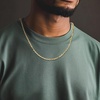 image:imageRossSimons Mens 4mm 10kt Yellow Gold RopeChain Necklace 22 inches