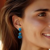image:imageRossSimons Mohave Turquoise Drop Earrings in 18kt Gold Over Sterling