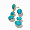 image:imageRossSimons Mohave Turquoise Drop Earrings in 18kt Gold Over Sterling