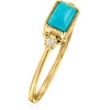 image:imageRossSimons Pure Collection Turquoise and Diamond Ring in 14kt Yellow GoldTurquoise