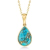 image:imageRossSimons Turquoise Pendant Necklace in 10kt Yellow Goldstabilizedturquoise