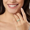 image:imageRossSimons Turquoise Ring With Diamonds in 10kt Yellow GoldCreated Turquoise