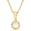 image:imagePure Collection by RossSimons Opal Pendant Necklace in 14kt Yellow GoldOpal