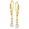 image:imageRossSimons 020 ct tw Diamond 2Stone Drop Earrings in 10kt Yellow Gold