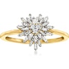 image:imageRossSimons 025 ct tw Diamond Bursting Heart Ring in 10kt Yellow GoldDiamond