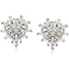 image:imageRossSimons 025 ct tw Diamond Heart Burst Earrings in 10kt Yellow Gold