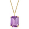image:imageRossSimons 1000 Carat Amethyst Pendant Necklace in 14kt Yellow Gold 18 inches