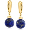 image:imageRossSimons 1011mm Lapis Bead Drop Earrings in 10kt Yellow Gold