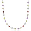 image:imageRossSimons 1020 ct tw BezelSet MultiGemstone Necklace in Sterling SilverAmethyst